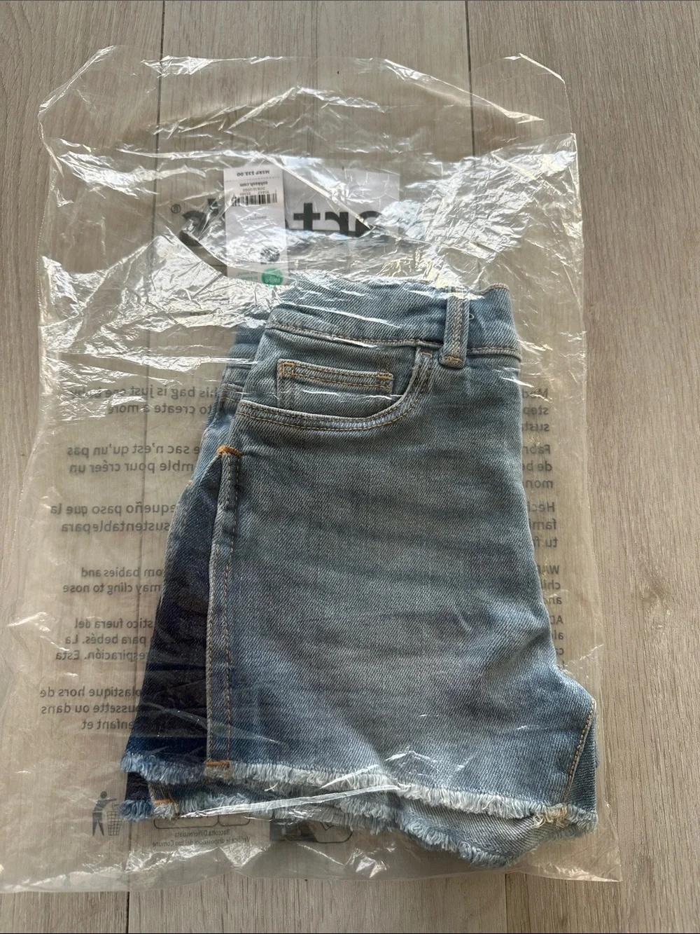 OshKosh B'gosh Kid Girls Midi Shorts Blue 7 NWT IN PACKAGE